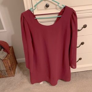 Burgundy Dress